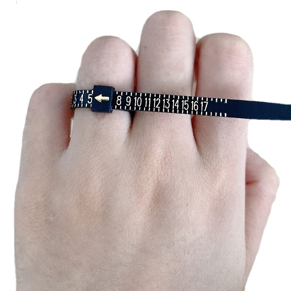 Ring Sizer Measuring Set Gauge Measure Tool Jewelry Sizing Tools 1-17 Rings Size