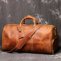 Men's Leather Handbag Vintage American Style Crossbody Bag