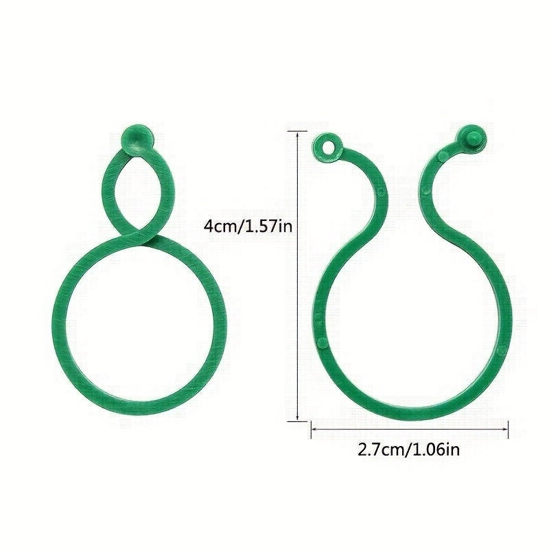 50pcs Garden Plant Stand Kit Trellis Clip Rattan Vegetable Twine & Ties