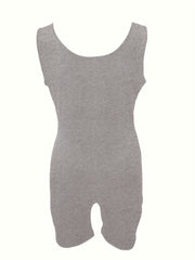 Solid Slim Romper Sexy Sleeveless Crew Neck Workout Romper Women's Clothing