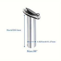 1pc Stainless Steel Fishing Rod Holder PVC Cap 15 30 90 Degree Accessories