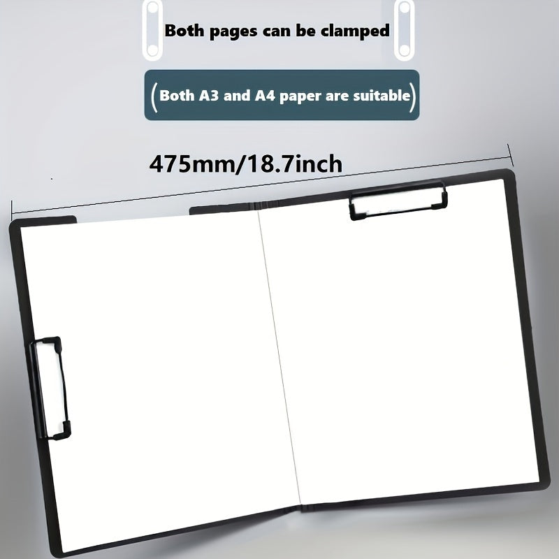 A4 File Folders Clipboard Cover Business School Stationery Supplies