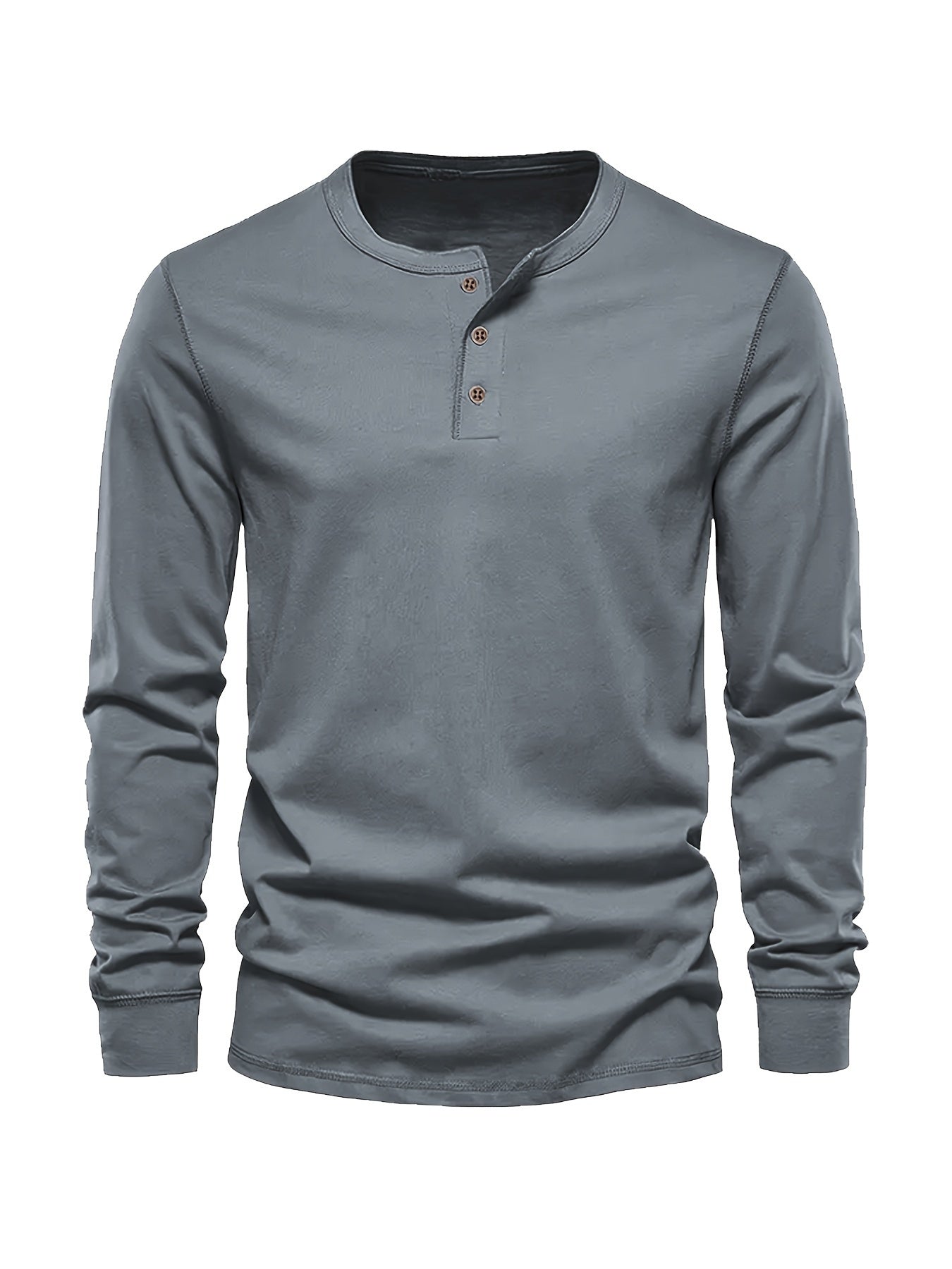 Men's Button Casual Comfy Custom Fit Long Sleeve Shirt