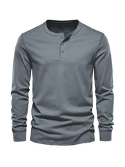 Men's Button Casual Comfy Custom Fit Long Sleeve Shirt