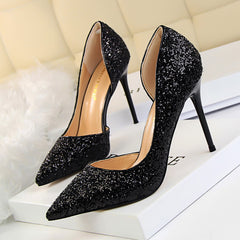 Women's Sparkly Stiletto High Heels Non Slip Shoes