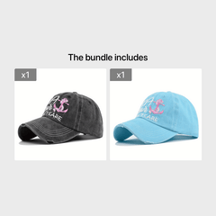 Men's Embroidered Baseball Cap Couple Hat Vintage Peaked Cap