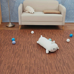 16pcs Plush Puzzle Foam Floor Mat - Interlocking Carpet Fluffy Area Rug