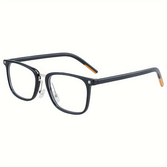 Fashionable Square Frame Glasses Anti Blue Light Blocking Transparent Lens