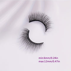 5 Pairs Full Strip False Eyelashes Natural Long Cross False Lashes