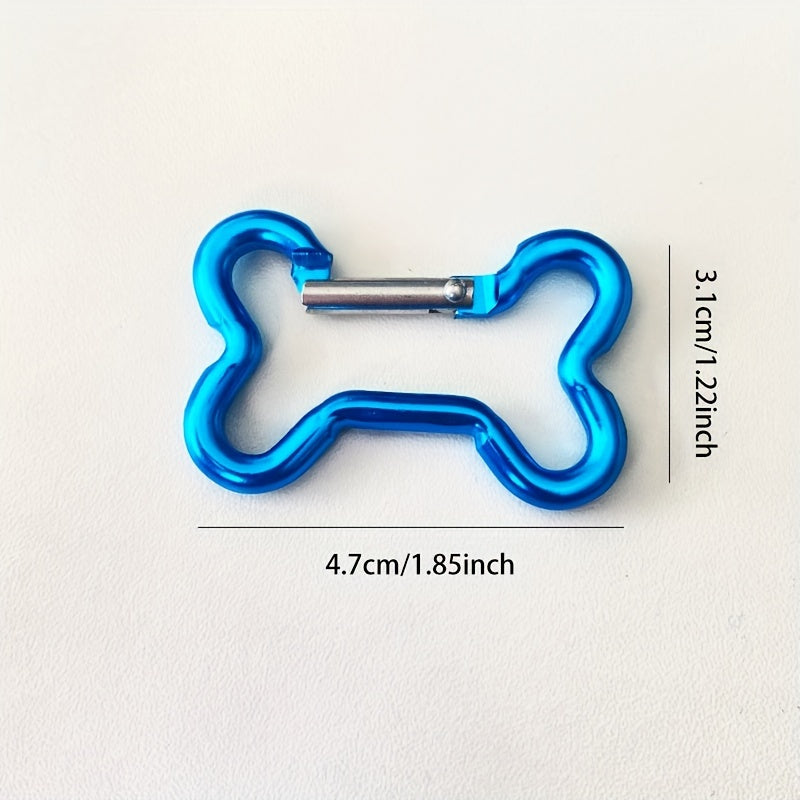 5pcs Bone Shaped Carabiner Keychain, Outdoor & Daily Use