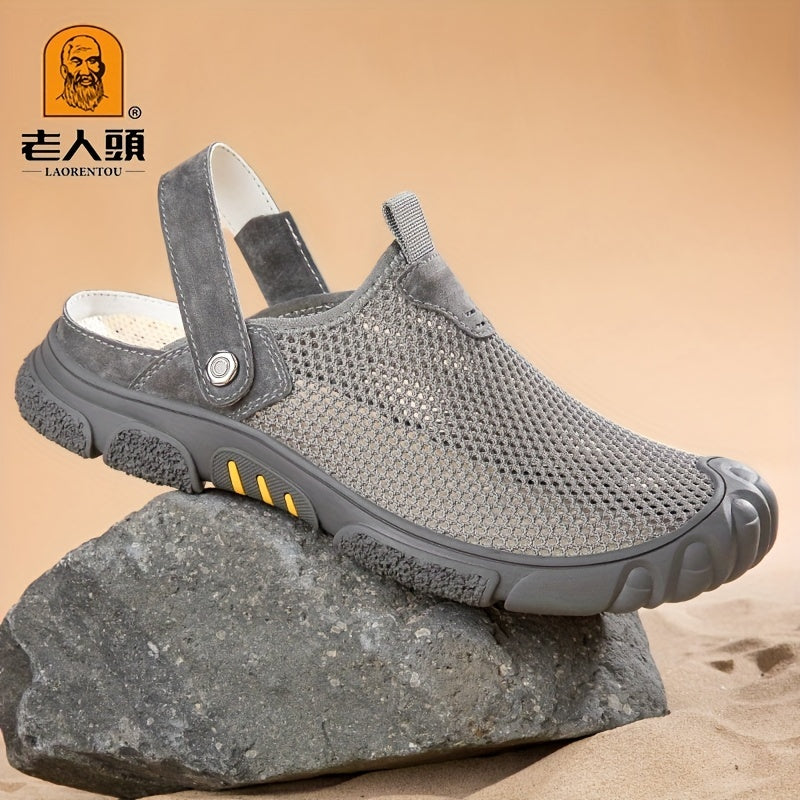 Men's Breathable Mesh Sandals Durable Non Slip Casual Shoes - Outdoor