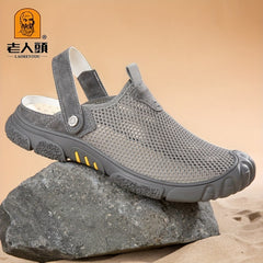 Men's Breathable Mesh Sandals Durable Non Slip Casual Shoes - Outdoor