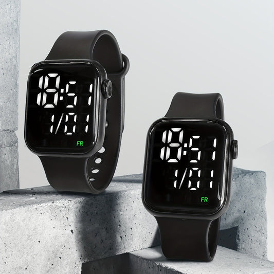 2pcs Sports LED Rolling Watches Non Waterproof
