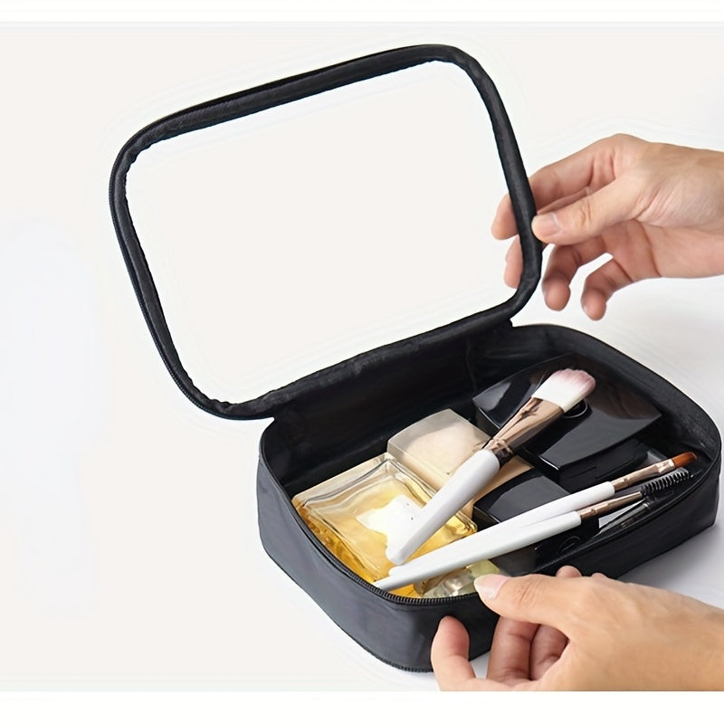 Waterproof Transparent Cosmetic Bag Women Make Up Case Travel Zipper