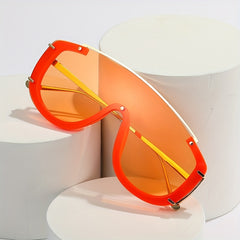 Vintage Aviator Sunglasses Gradient Lens Glasses for Party UV400