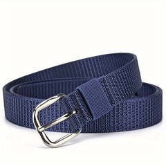 Solid Casual Belt Classic Square Buckle Unisex Sports Belt