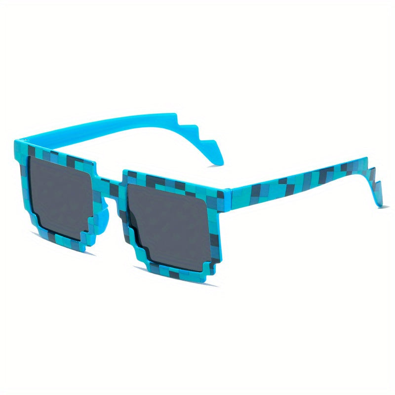 Gamer Robot UV Protection Sunglasses Cosplay Pixel Mosaic Sun Glasses