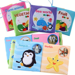 Baby Book Cloth Book Early Educational Cloth Book Toddler Full Set Book
