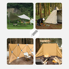 6pcs Tent Wind Rope Buckles High strength Steel Buckle For Camping