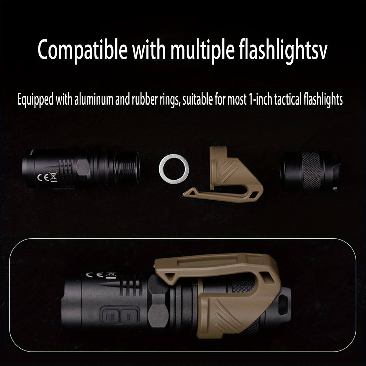 Flashlight Carry Clip - Convenient Accessory for Easy Transportation