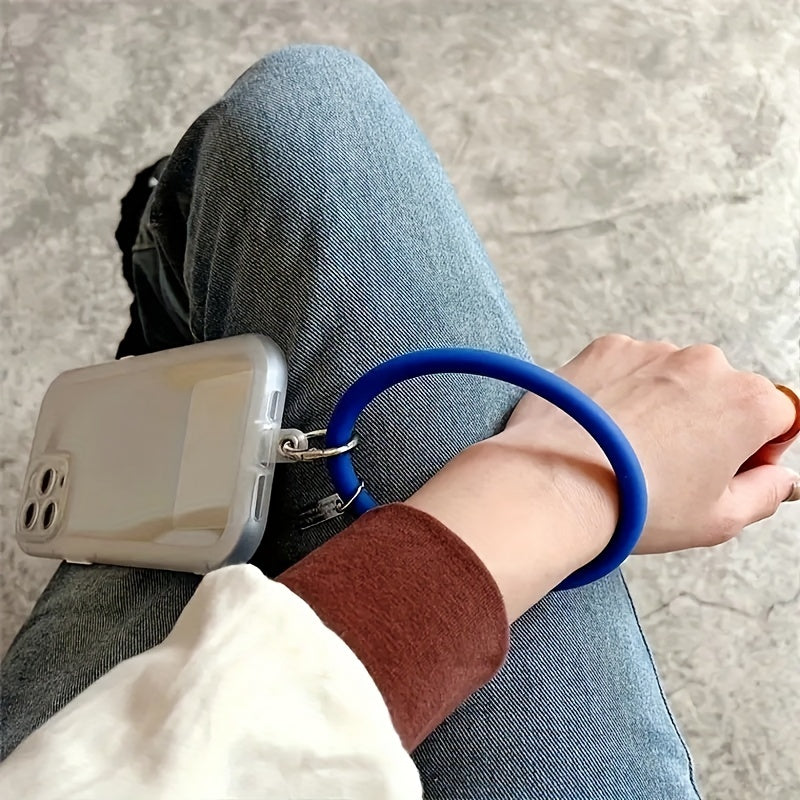 Fashionable Anti Lost Silicone Bracelet Keychain for Phones