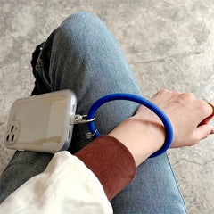 Fashionable Anti Lost Silicone Bracelet Keychain for Phones
