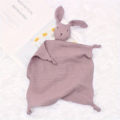 3 12 Months Baby Bath Towel Plush Stuffed Cartoon Rabbit Doll Toy Safety Blanket