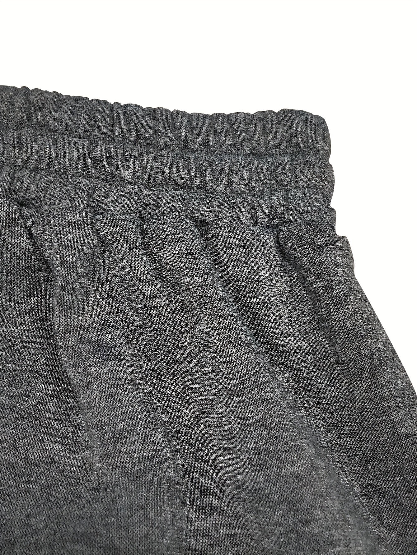  Solid High Rise Jogger Trousers