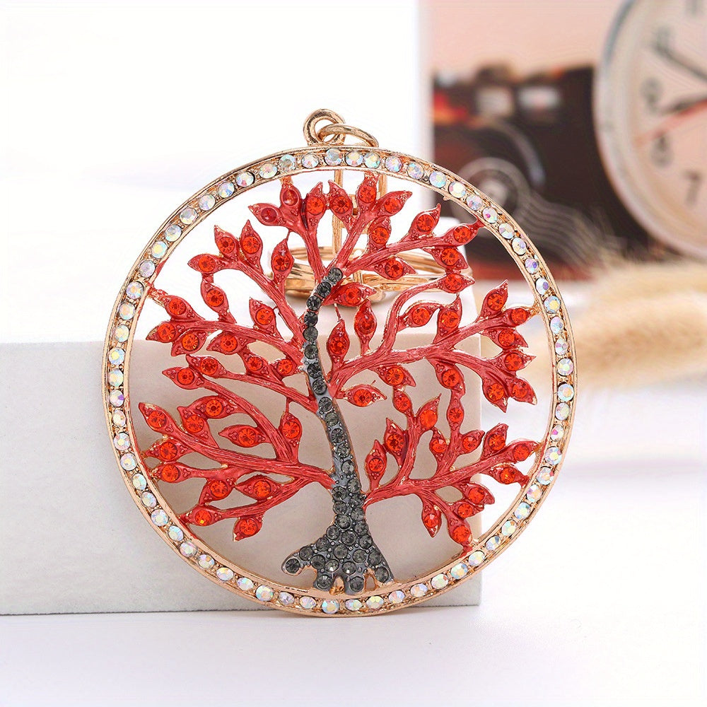Tree Of Life Diamond Keychain For Men