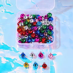 80pcs Mixed Copper Bells DIY Material Accessories
