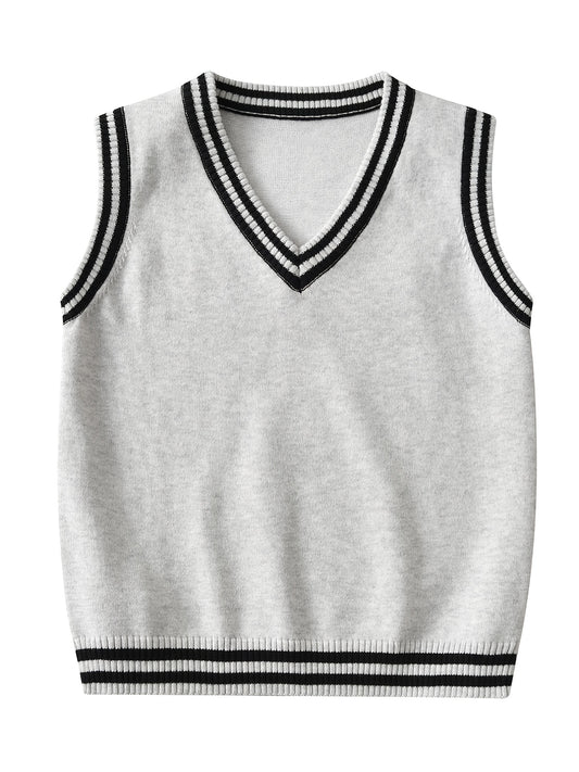 Kids V Neck Sweater Vest Boys Girls