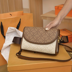 Vintage Square Bag Classic Pattern Flap Purse