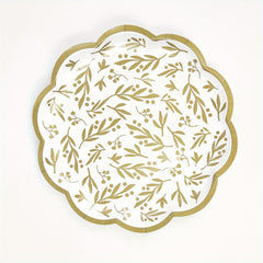 8pcs Disposable Dinnerware Set Paper Dinner Plates 17 22 Paper Cups Leaf Party D