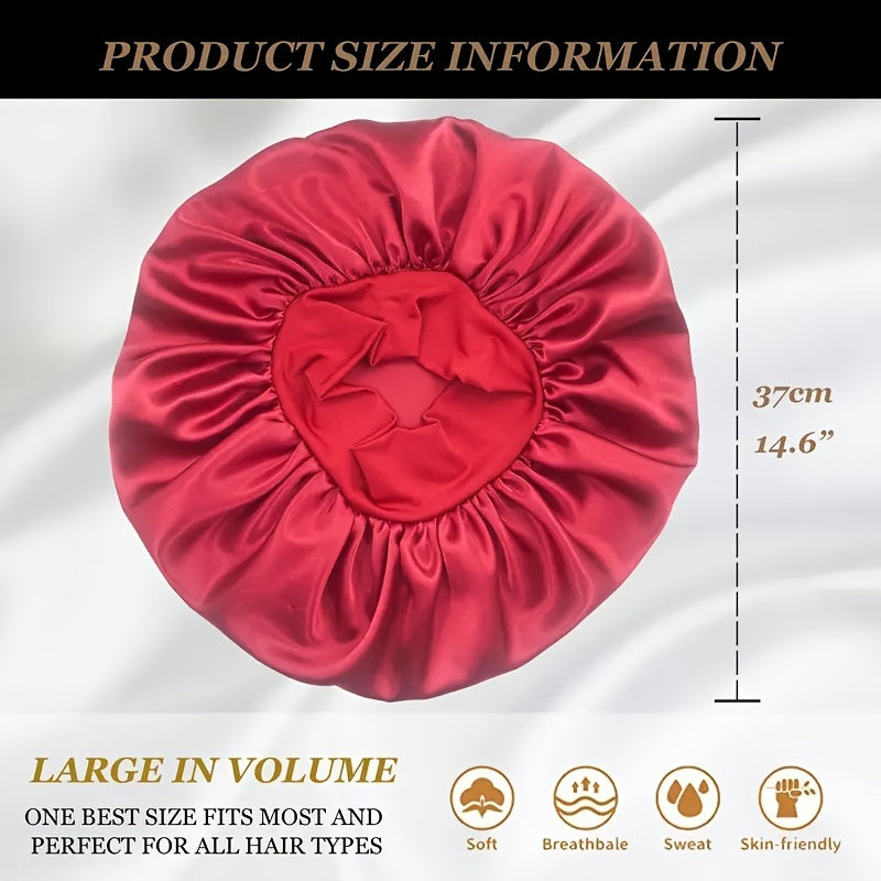 Satin Jumbo Bonnet for Women to Protect Hair
