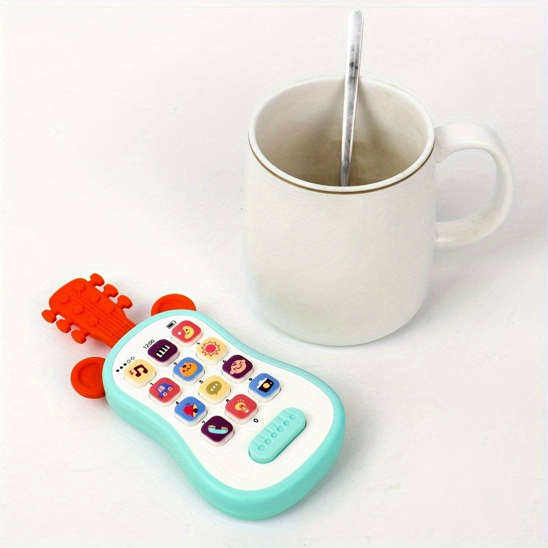 Interactive Guitar Shaped Music Phone Toy for Toddlers