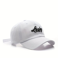 Lucky Embroidered Baseball Cap Caps For Spring & Summer