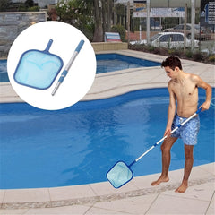 Pool Skimmer Net w/ 41' Telescopic Pole - Leaf Skimmer Mesh Rake Net