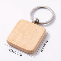 Beech Wood Key Chain Small Creative Gift For Men