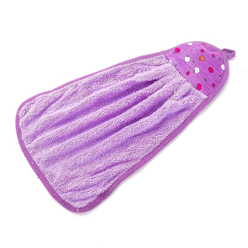 3pcs Coral Fleece Hand Towel Lint Reusable Washable for Kitchen and Bathroom