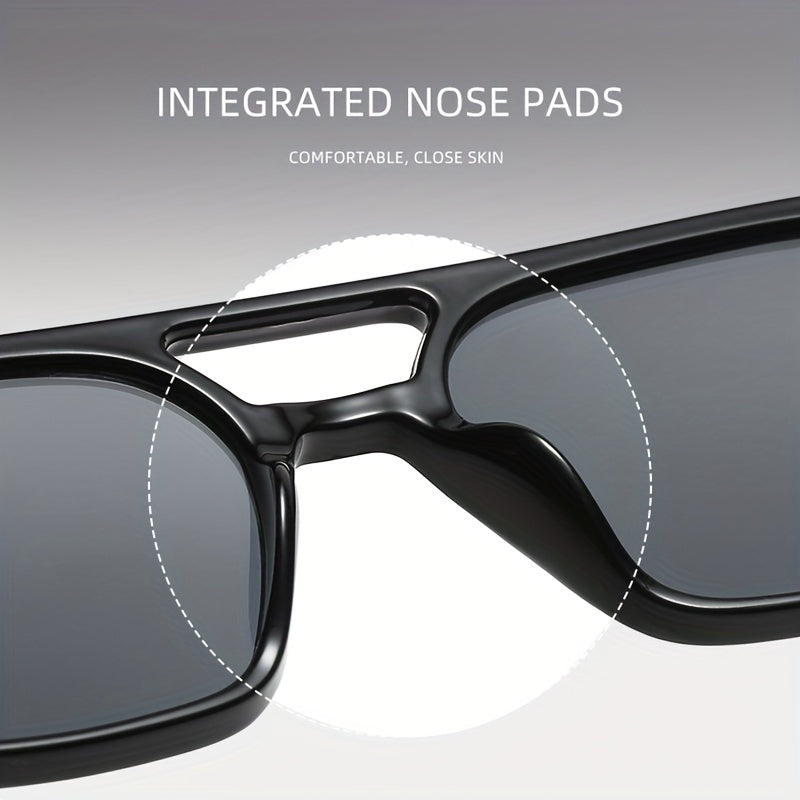 Men's Classic Business Sunglasses Square Outdoor Cycling Fishing Glasses