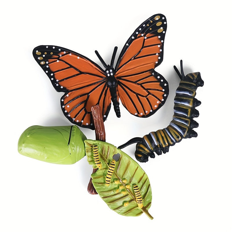 9pcs Life Cycle Figurines Toy Set Butterflies Frogs Educational School Project