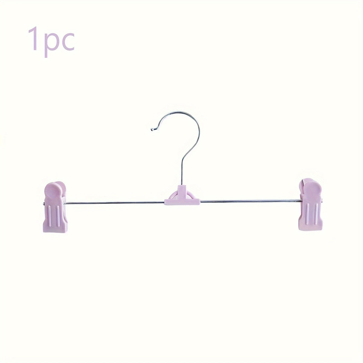 Space Saving Skirt & Pants Hangers With Clips Plastic Hangers
