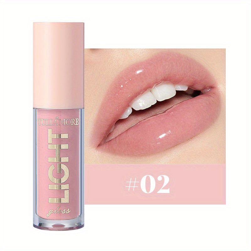 12-Color Moisturizing Candy Lip Gloss with Pearlescent Lustrous Mirror Finish