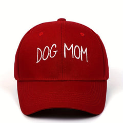 DOG MOM Embroidery Baseball Cap Cotton Dad Hat Adjustable Sun Hats For Women