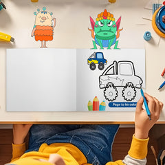 Kids' Car Doodle Activity Book with 36 Designs