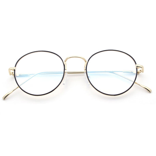 Men's Brass Round Glasses Frame