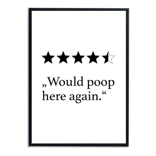 1 Pc Poster Bathroom Decoration High Art Print Wall Pictures