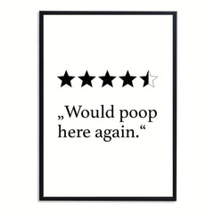 1 Pc Poster Bathroom Decoration High Art Print Wall Pictures