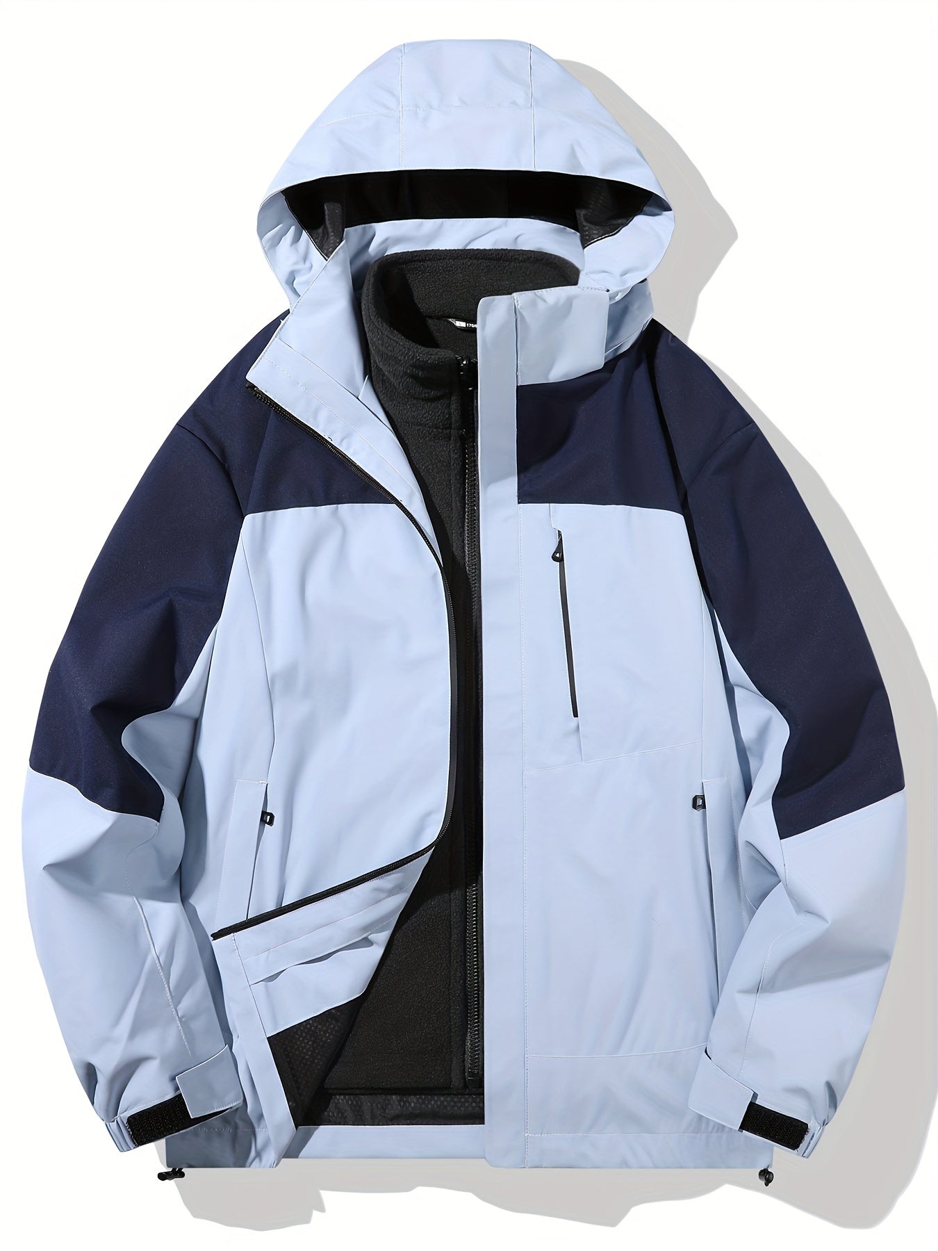 Men's Military Style Hooded Jacket Windproof Zip Up Coats