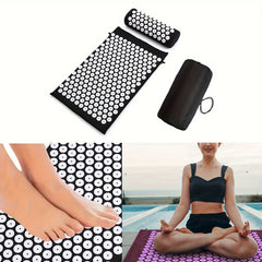 Acupressure Massage Mat Stress Relief Back Cushion with Pillow Bag